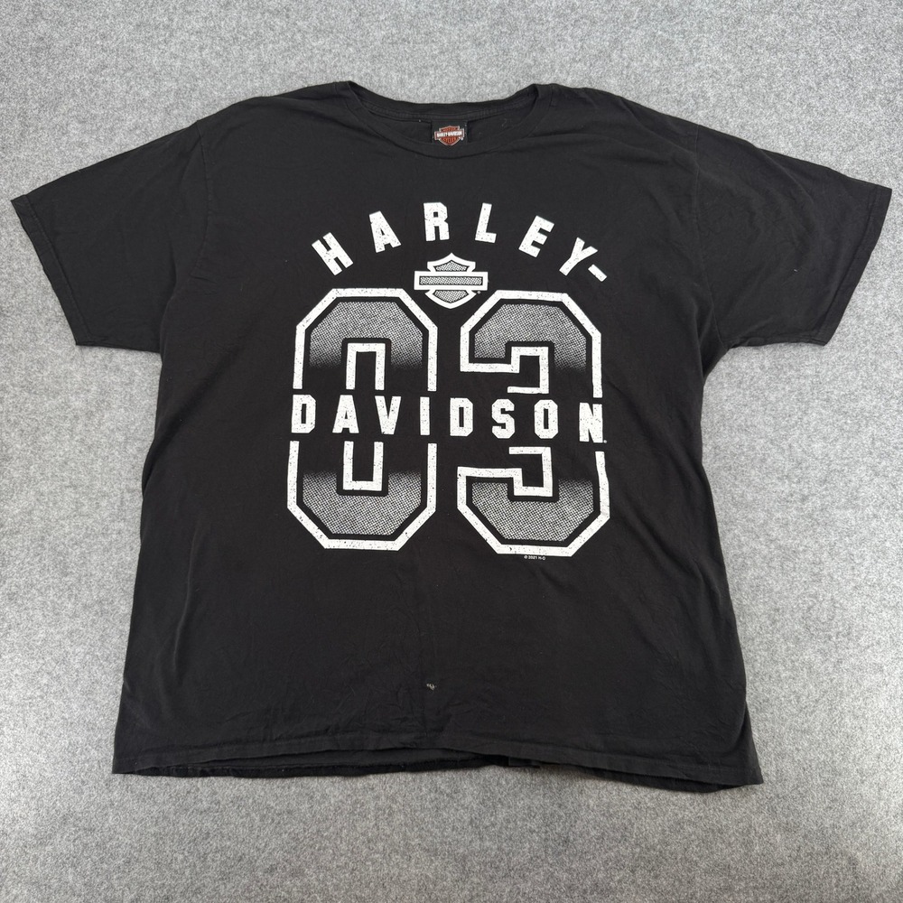 Harley-Davidson T-Shirt Mens 3XL Myrtle Beach SC Black 03 Graphic EUC